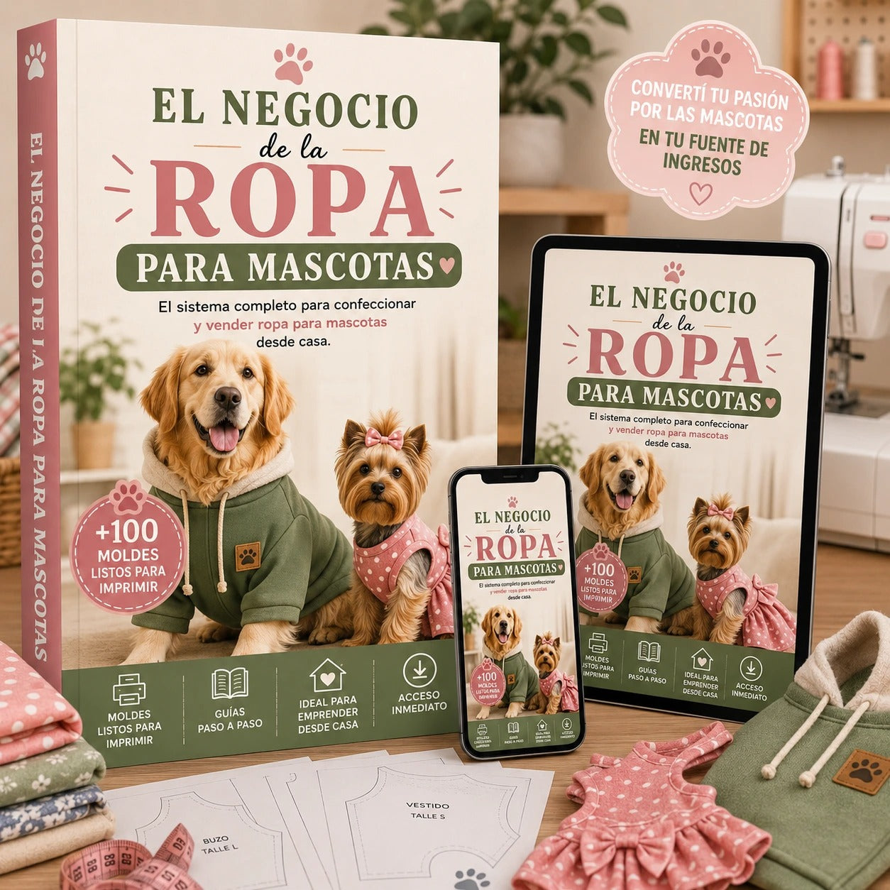 EL NEGOCIO DE LA ROPA PARA MASCOTAS +6 BONOS DE REGALO